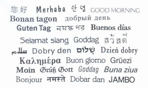 mehrsprachiche Begrüßungsworte