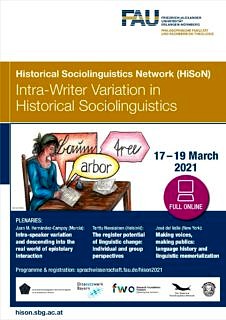 Zum Artikel "17.-19. März 2021: Virtuelle Tagung „Intra-Writer Variation in Historical Sociolinguistics“"