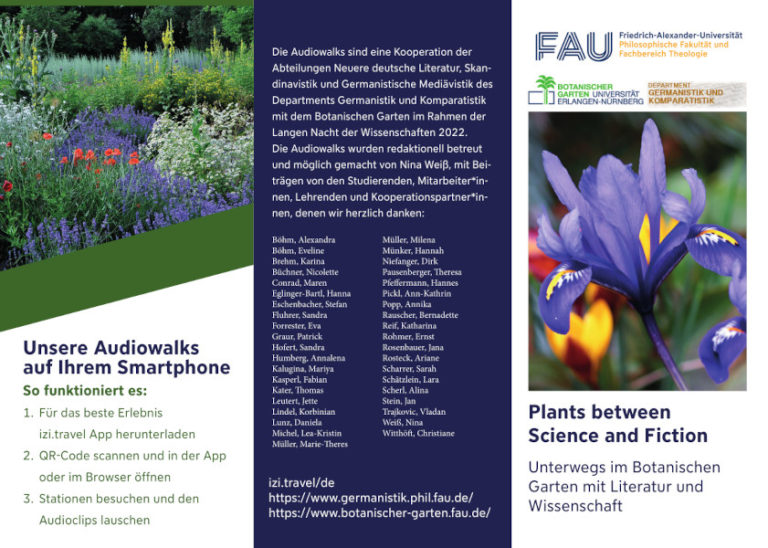 21. Mai 2022: Plants between Science & Fiction | Unterwegs im Botanischen Garten mit Literatur und Wissenschaft