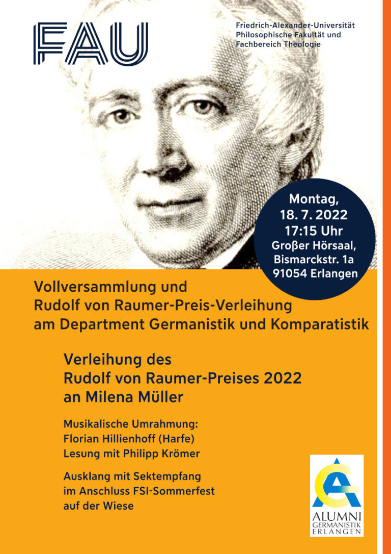 18. Juli 2022: Department-Vollversammlung und Preisverleihung