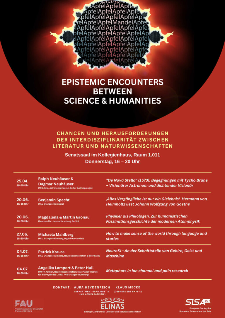25. April 2024: Epistemic Encounters between Science & Humanities