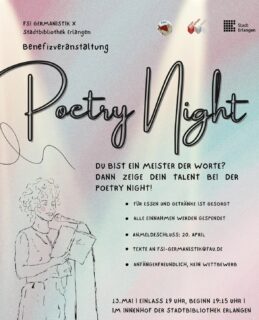 Zum Artikel "13. Mai 2025: FSI-Poetry-Slam"