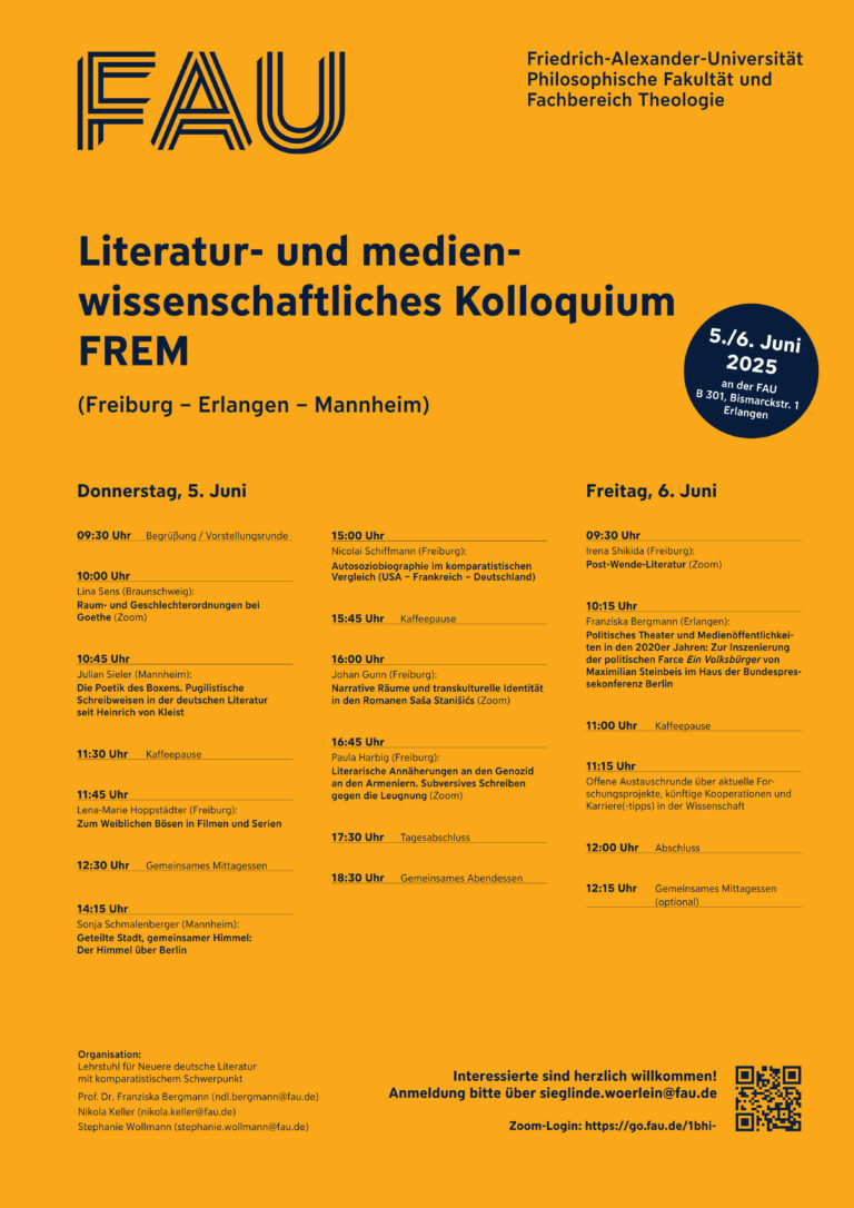 5.6./6.6.: FREM-Kolloquium