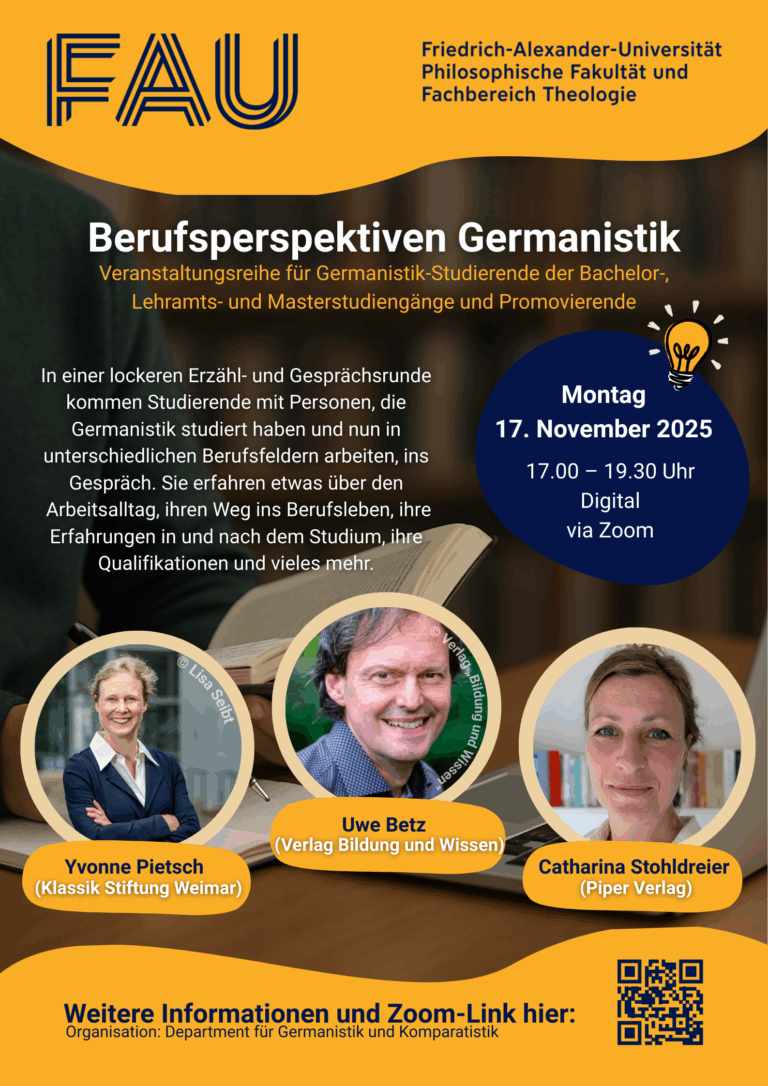 17.11.: Berufsperspektiven Germanistik (3)